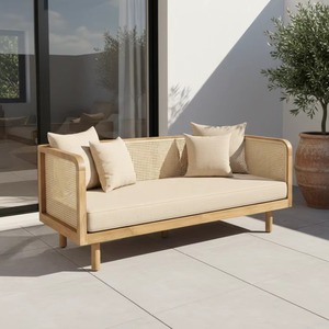 Kana Outdoor-Sofa 2-Sitzer für Internationale Möbelhändler aus Hochwertigem Indonesischem Teakholz - Product Image 1
