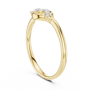 Anillo Minimalista de Diamante Cultivado en Laboratorio, Corte Brillante, Chapado en Rodio, Oro Amarillo de 18 Quilates, para Compromiso, Fiesta, San Valentín, Eventos Glamurosos, Uso Diario - Product Image 3