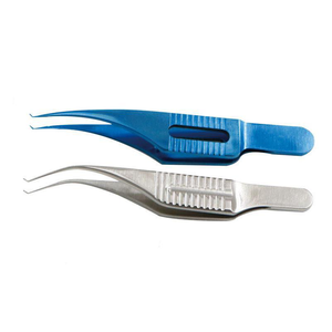 Pinzas de Microcapsulorrexis de 1.8mm con Incisión, de Acero de Titanio, Punta Curva Angulada Utrata, Instrumento Quirúrgico Oftálmico para Ojos - Product Image 4