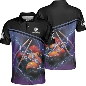 Camiseta de Billar para Hombre, Manga Corta, Color Sólido, Nombre Personalizado, Secado Rápido, Poliéster/Algodón, Diseño Deportivo Informal - Product Image 2