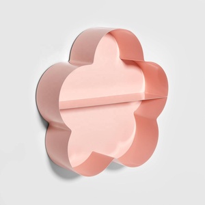 Wholesale Flower Shape Pink Metal Wall Shelf for Living Room and Kids Room Decoration - Product Image 2