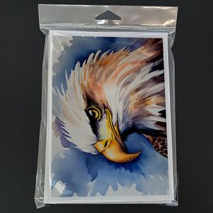Eagle Whimsical A7 Tamaño 5x7 Tarjetas de notas en blanco Paquete de 8 con sobres para saludos - Product Image 3