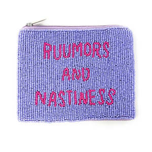 Pochette de monnaie perlée à la main j'ai Glam partout citation sac à fermeture éclair broderie personnalisée sac à main unisexe cadeau mode en gros Compact - Product Image 5