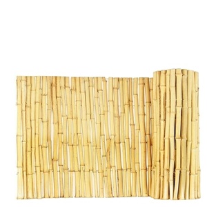 Panel de valla decorativa de cercado de bambú dividido natural - Product Image 1