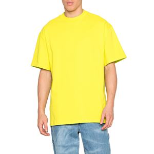 เสื้อยืดแฟชั่นฤดูร้อนผู้ชาย คอกลม แขนสั้น ผ้าฝ้ายถัก 100% ทรงโอเวอร์ไซส์ สไตล์วินเทจ ความยาวปกติ ระบายอากาศได้ดี - Product Image 1