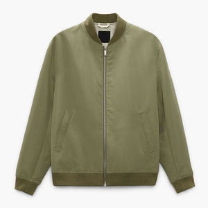 <b>Men</b> Workwear Bomber <b>Jacket</b> Casual <b>Utility</b> Zip Up Coat Fashion Outerwear Custom Logo OEM Wholesale Manufacturer - Product Image 4