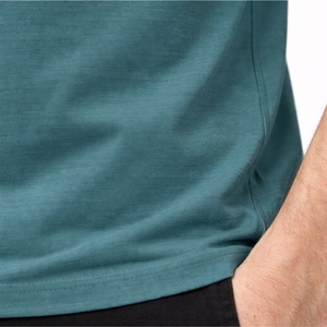 T-shirt homme de haute qualité, décontracté, basique, uni, pour l'été, la gym, confortable, doux, respirant, en coton. - Product Image 6