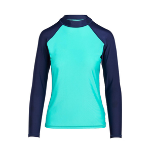 Camiseta de Protección Solar de Manga Larga para Mujer |   Camiseta de Compresión para Yoga con Cuello Redondo para Mujer, Traje de Baño para Dama, Protección UV - Product Image 6