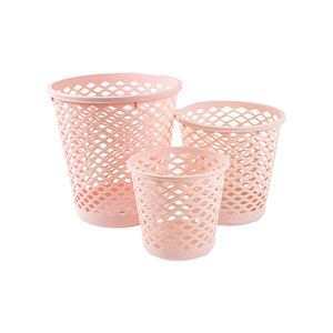 Cesta de Almacenamiento Redonda Mediana de PP Ecológico y Duradero con Patrón Geométrico, Portátil para Uso Doméstico - Product Image 4