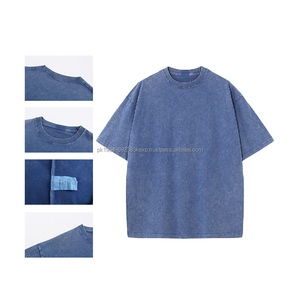 T-shirt pour hommes de style rétro à la mode décontractée 100% coton col rond 270g coupe confortable de haute qualité - Product Image 2