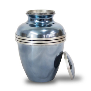 Urnas de cremación de latón al por mayor para cenizas humanas, recuerdo de metal personalizado, suministros funerarios conmemorativos, urnas para cenizas humanas y de adultos - Product Image 1
