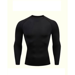 Vente en gros 1 pièce T-shirt de sport moulant à manches longues pour homme, été/automne, entraînement et fitness - Product Image 1