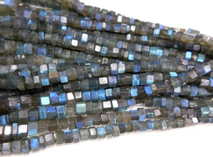 Blue Fire <b>Labradorite</b> Faceted Bolt Shape Gemstone Beads Natural Flash <b>Labradorite</b> Loose Beads for Necklace <b>Bracelet</b> Jewelry Maki - Product Image 6