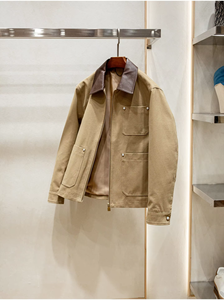 High Street Vintage 100% Cotton Cotton <b>Canvas</b> <b>Jacket</b> Custom Vintage <b>Work</b> Wear Cotton <b>Canvas</b> <b>Jacket</b> - Product Image 3
