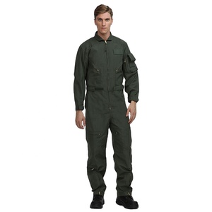 Combinaison de vol Nomex verte en gros – Vêtements de sécurité, pantalon, chemise, uniforme de travail - Product Image 1