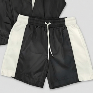2026 Custom <b>Men</b> Clothing <b>Short</b> and Jacket Jogger Set Two Piece Zipper Polyester Wholesale Price Windbreaker <b>Shorts</b> Sets For Man - Product Image 3