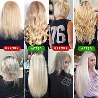 Extensions de cheveux vierges de qualité supérieure, mèches de cheveux humains blondes foncées, lisses, vierges, cheveux vietnamiens, couleur mélangée
