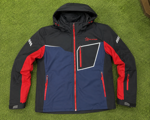 Veste softshell pour homme, imperméable, coupe-vent, randonnée en plein air, bleu noir, avec capuche, logo personnalisé, veste de travail d'hiver - Product Image 6