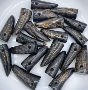 Botones de cuerno de búfalo genuinos de alta calidad al por mayor, pulidos, con decoración de encaje para jeans, abrigos y prendas de vestir. - Product Image 4