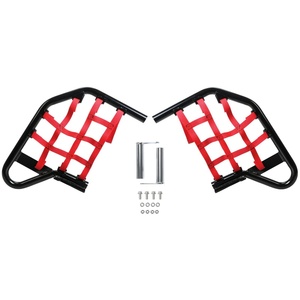 Barres Nerf pour Yamaha <span class=keywords><strong>Raptor</strong></span> <span class=keywords><strong>700</strong></span> 700R YFM700R YFM700RSE Barre noire avec filets rouges - Product Image 3