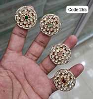 Cincin Mewah Berlapis Tembaga Antik Kuningan dengan Zirkonia Kubik Motif Bunga Etnik untuk Wanita, Dapat Disesuaikan, untuk Pesta Pernikahan dan Acara Fashion