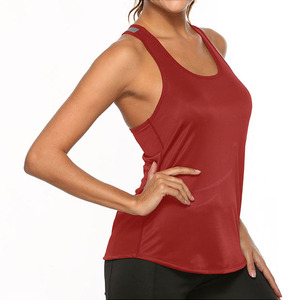 Débardeurs pour femmes pas chers, respirants, écologiques, anti-boulochage, séchage rapide, mélange polyester/coton, sans manches, logo personnalisé - Product Image 3