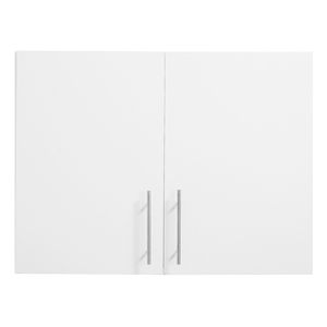 Armadio a Muro a 2 Ripiani da 32 Pollici per Lavanderia con Ripiano Regolabile e 2 Ante per Stoccaggio a Parete - Product Image 6