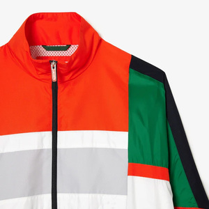 Custom Waterproof Eco-Friendly Color Block Print Hooded Windbreaker Jacket Men Quick Dry Breathable <b>Zip</b> Outdoor Custom Logo - Product Image 4