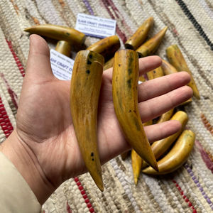 Cuerno de Búfalo Natural Ecológico, Pulido, con Punta Quemada, Rústico, para el Año Nuevo Chino, de Alta Calidad - Product Image 1