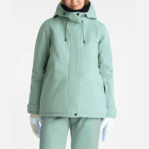 Veste de ski unisexe personnalisable, chauffante, imperméable, Polartec, fermeture éclair, respirante, chaude, softshell, à capuche, pour adultes, hiver, snowboard - Product Image 2