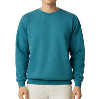 Pull-over décontracté pour homme en molleton tricoté à col rond, coupe ample, personnalisable, fournisseur OEM, vente en gros, faible MOQ
