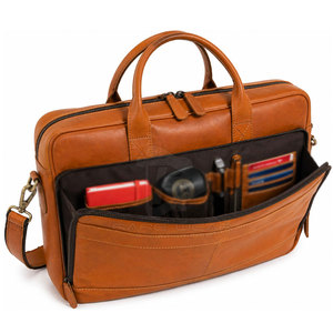Genuine Leather <b>Laptop</b> Bag Padded Carry <b>Case</b> Adjustable Shoulder Strap Custom Color Wholesale Price Leather <b>Laptop</b> Bag - Product Image 5