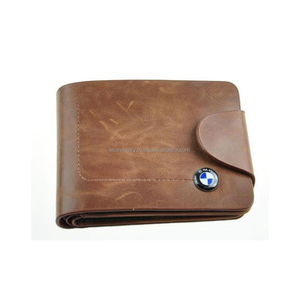 Porte-monnaie Vintage en cuir véritable à trois volets avec blocage RFID, vente en gros d'usine - Product Image 2