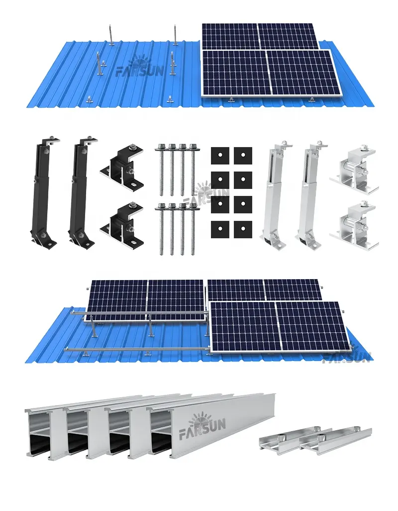 Farsun Solar Achterpoot 15-30 Graden 30-60 Graden Hoek Tilt Kit Montagesysteem