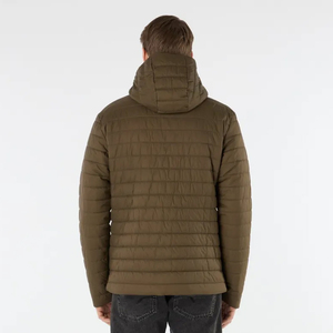 Veste d'hiver matelassée pour homme de haute qualité personnalisée, en toile, à capuche, coupe-vent, respirante, pour l'extérieur - Product Image 2