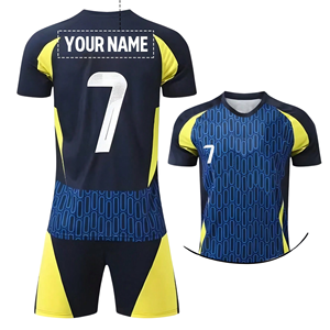 Uniforme de Fútbol Personalizado y Conjunto de Uniforme de Fútbol al por Mayor, Uniforme Deportivo de Entrenamiento por Sublimación, Transpirable y de Secado Rápido - Product Image 3
