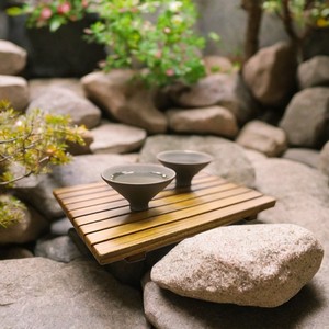 Wooden Rectangular <b>Table</b> Mat With Non-Slip Feature Oriental Design For Tea Serving - Product Image 4