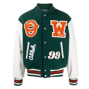 Veste universitaire d'hiver personnalisable brodée, en molleton de coton, coupe-vent, service OEM direct du fabricant disponible - Product Image 3