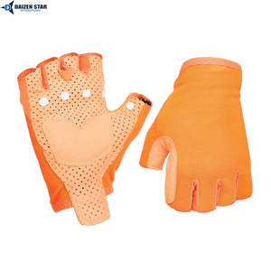 Gants de cyclisme d'été personnalisés avec logo, poignées en PU, rembourrage en gel antichoc, design demi-doigts pour VTT et vélos de route - Product Image 3