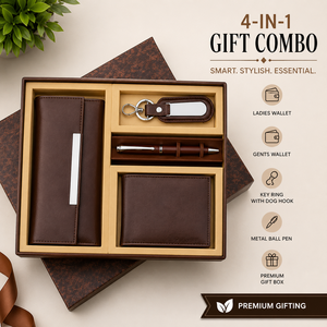 Custom Logo 5 in 1 Business Gift Set Vegan Leather Notebook Pen <b>Wallet</b> Card Holder Key Ring Corporate Souvenir Printing - Product Image 3