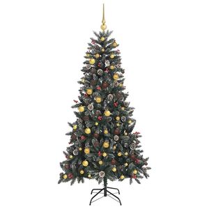 Sapin de Noël artificiel vert de 82,68 pouces avec 300 LED - Product Image 4