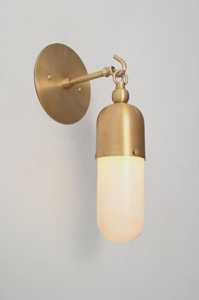 Applique murale moderne en laiton, luminaire rond d'intérieur, lampe décorative pour entrée, design léger - Product Image 3