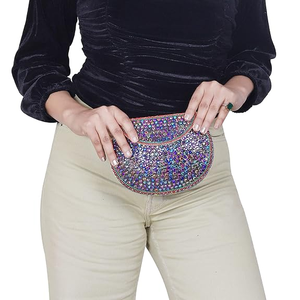 Sac à main de mariée FAIZA CRAFT, collection spéciale mariage, en métal plaqué argent, mosaïque ronde, travail de qualité supérieure, décoration royale, sac à main pour femme - Product Image 4