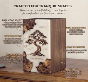 Elegant Wooden & Resin Eco-Friendly Durable Cremation Urn <b>Box</b>-Personalized Keepsake <b>Memorial</b> <b>Box</b> for Pet Ashes - Product Image 5