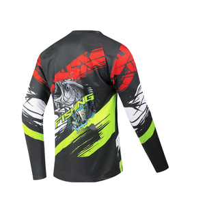 Dry Fit Short Sleeve Fishing <b>Shirt</b> Custom <b>Printed</b> Breathable Moisture Wicking UV Blocking Outdoor Fishing Polo Jersey - Product Image 2