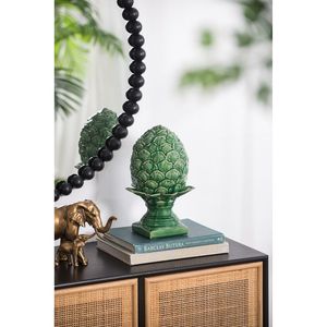 Grande décoration de table élégante Helsa Blooming Artichoke verte 7,5x7,5x12 pouces pour centre de table de mariage - Product Image 6
