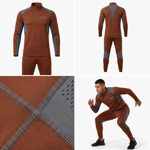 Ensemble de survêtements unisexe légers imprimés 2-en-1 en polaire thermique haute performance pour l'été, coupe-vent, pour la course et l'entraînement en salle de sport - Product Image 5