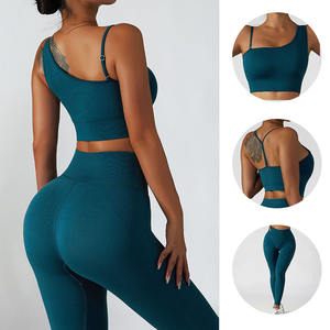 Ropa Deportiva para Mujer, Camiseta de Yoga sin Costuras de Color Sólido, Manga Larga, Top Corto para Entrenamiento, Secado Rápido, Transpirable, Conjuntos de Yoga - Product Image 5