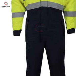 Vêtements de travail de sécurité jaunes personnalisés pour hommes, durables, respirants, avec logo protecteur, antistatiques et anti-coupures - Product Image 5