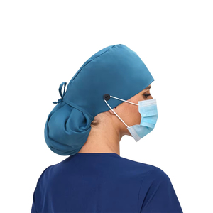 Gorro Quirúrgico de Algodón Transpirable con Diseño Botánico Moderno para Personal Médico que Busca Mayor Comodidad - Product Image 4